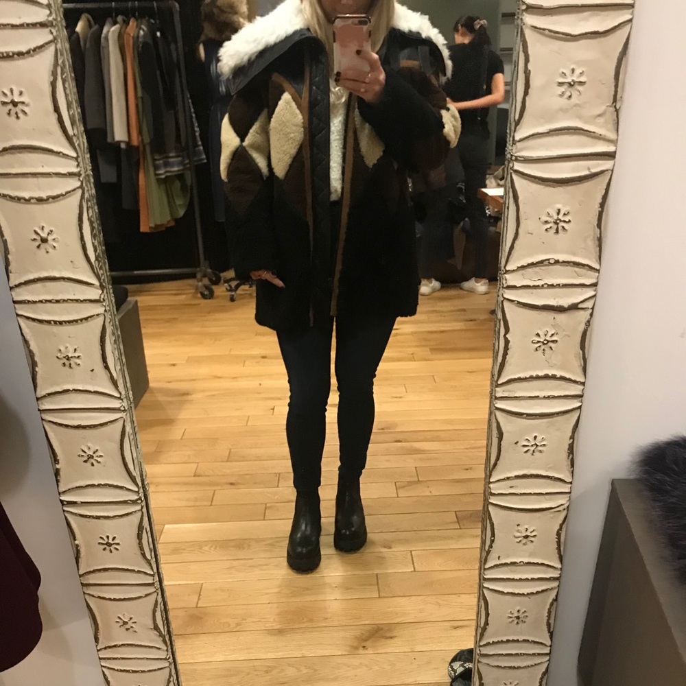 Yigal Azrouel Runway fur shearling leather jacket